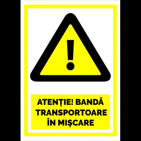 Indicator pentru banda transportoare in miscare